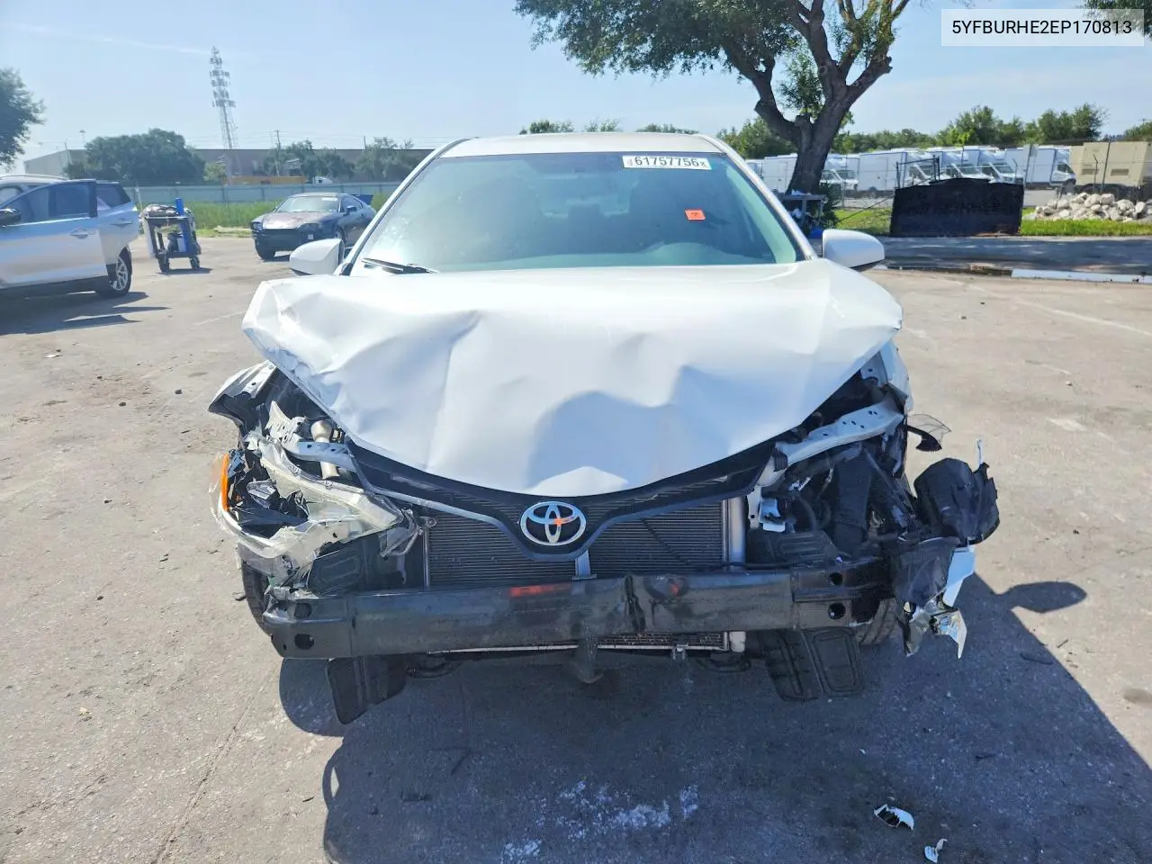 2014 Toyota Corolla Le VIN: 5YFBURHE2EP170813 Lot: 61757756
