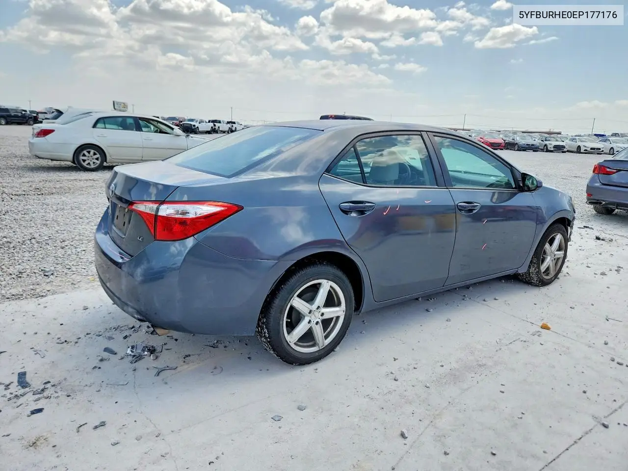 2014 Toyota Corolla Le VIN: 5YFBURHE0EP177176 Lot: 61821666