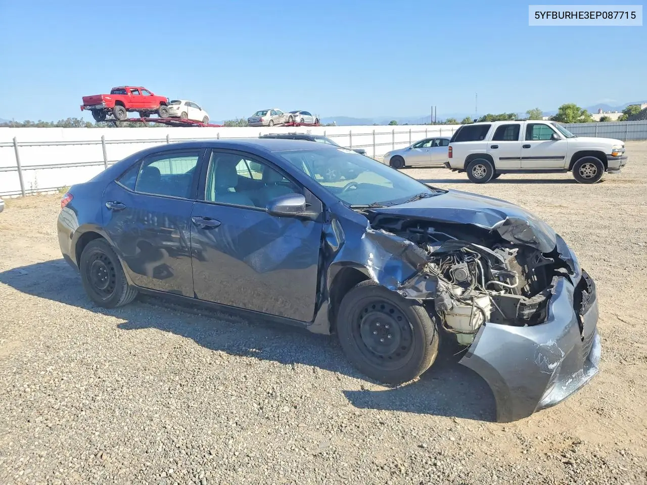 2014 Toyota Corolla Le VIN: 5YFBURHE3EP087715 Lot: 61968646