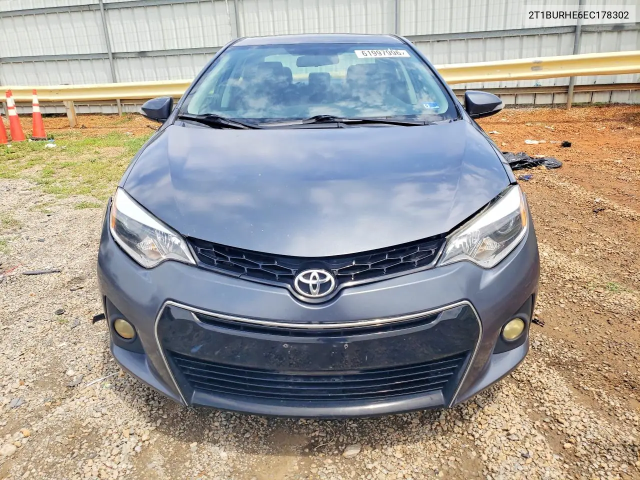 2014 Toyota Corolla S Plus VIN: 2T1BURHE6EC178302 Lot: 61997996