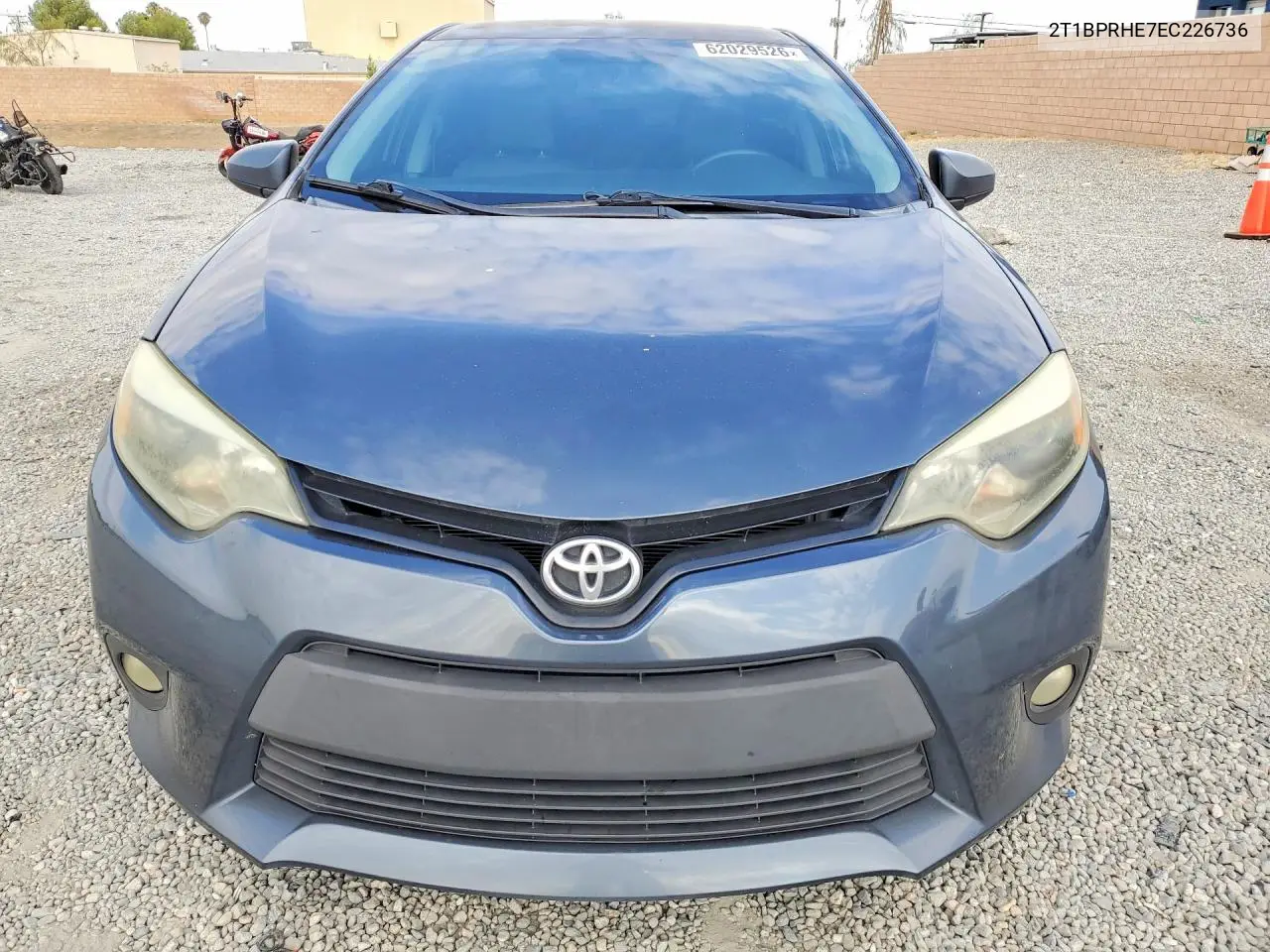 2014 Toyota Corolla Le Eco Plus VIN: 2T1BPRHE7EC226736 Lot: 62029526