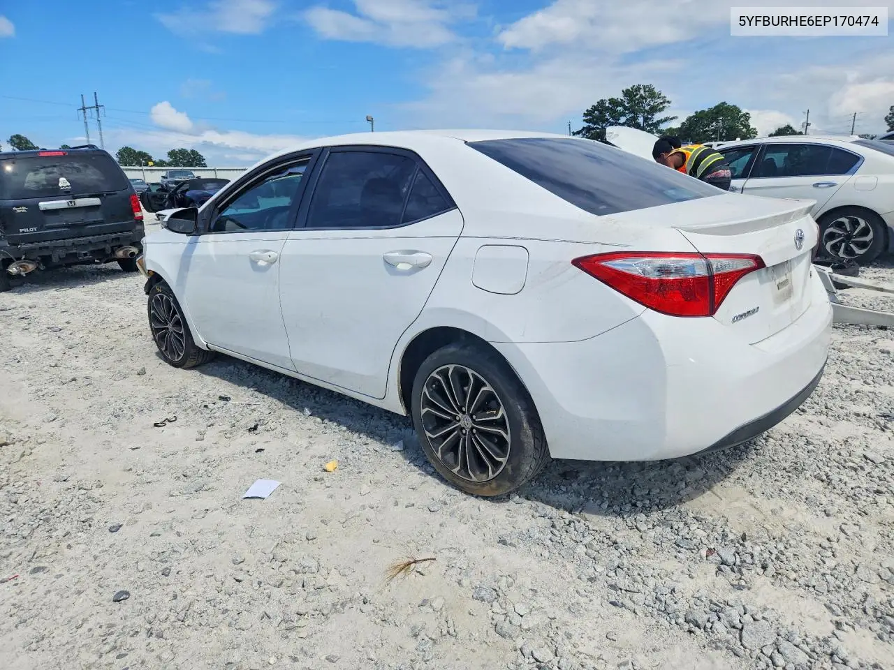 2014 Toyota Corolla S Plus VIN: 5YFBURHE6EP170474 Lot: 62405456