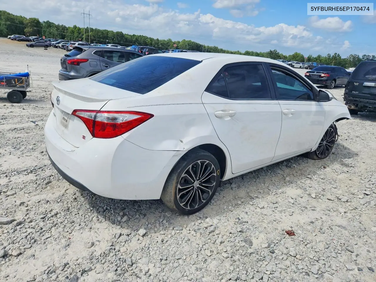 2014 Toyota Corolla S Plus VIN: 5YFBURHE6EP170474 Lot: 62405456