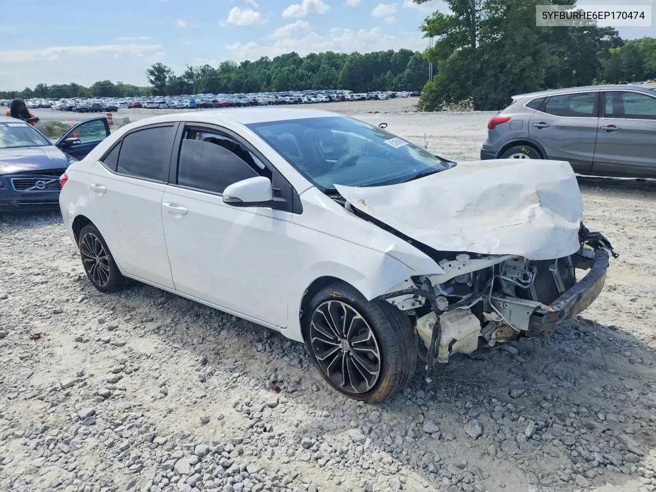 2014 Toyota Corolla S Plus VIN: 5YFBURHE6EP170474 Lot: 62405456