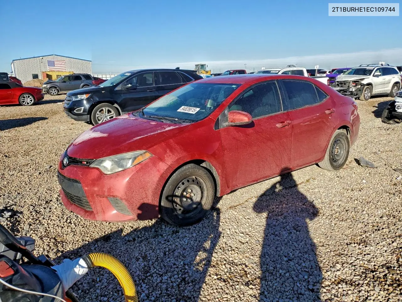 2T1BURHE1EC109744 2014 Toyota Corolla L