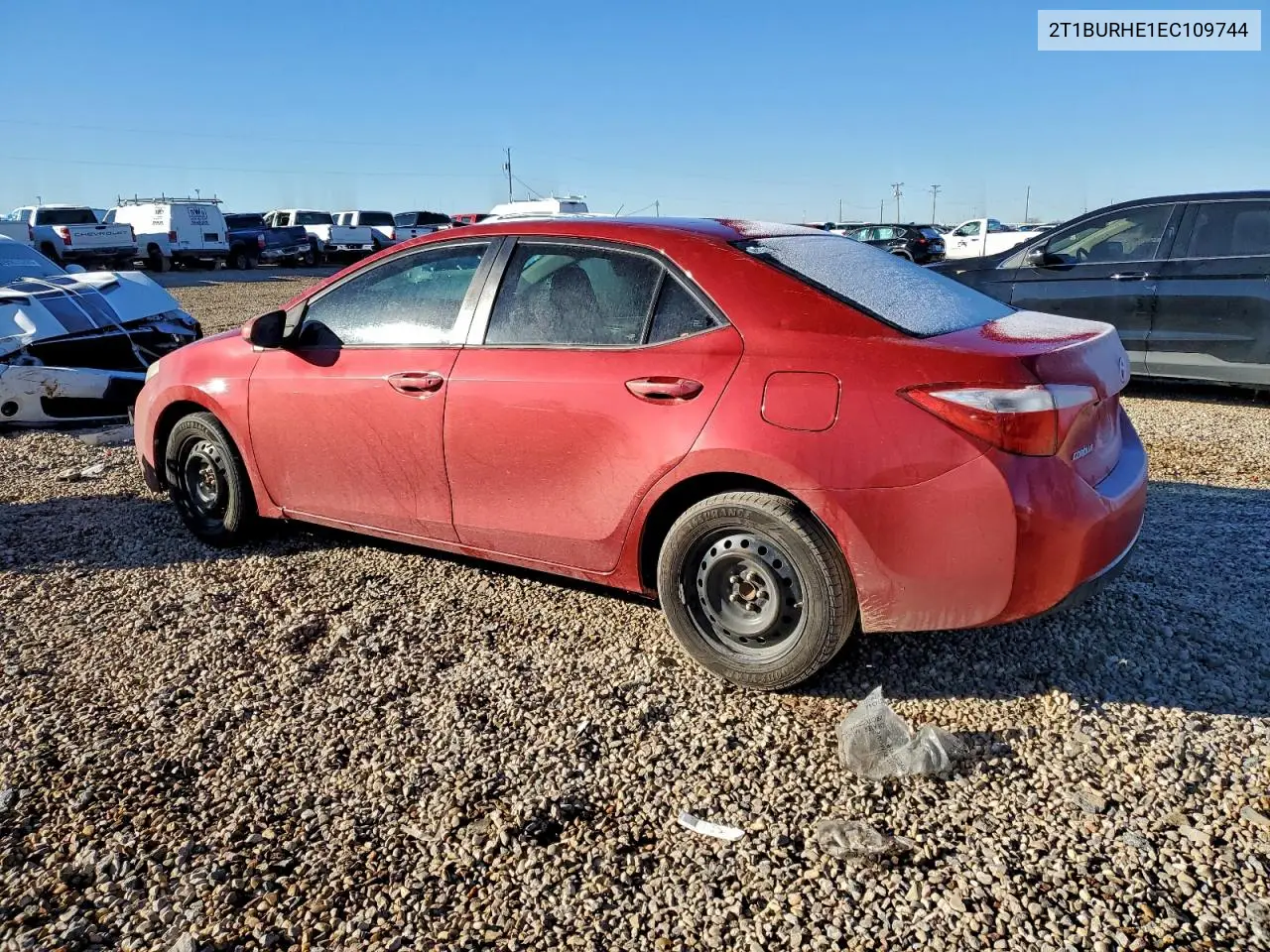 2T1BURHE1EC109744 2014 Toyota Corolla L