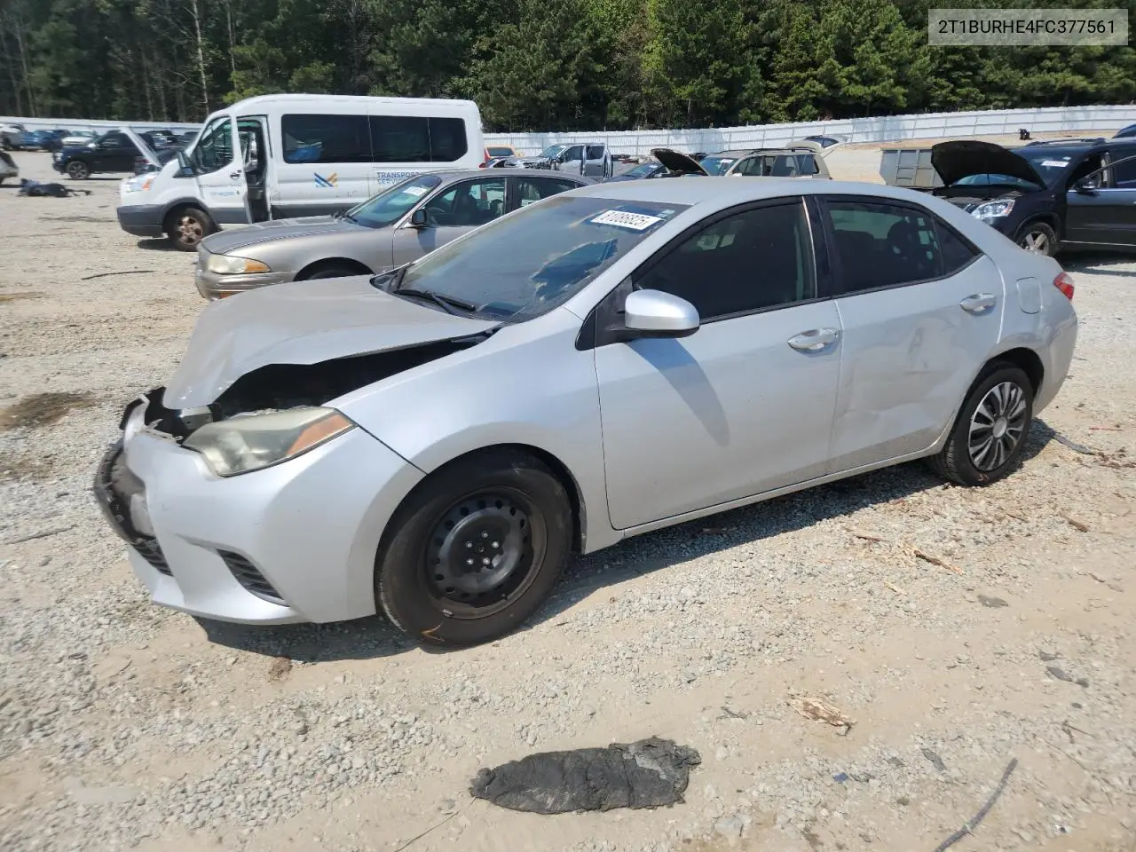 2T1BURHE4FC377561 2015 Toyota Corolla L
