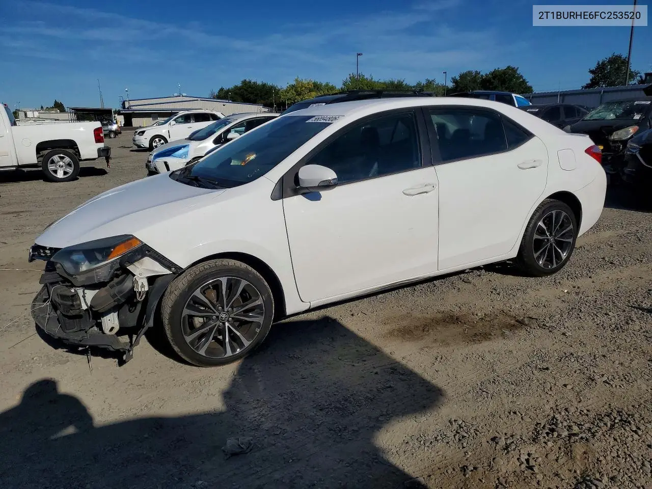 2015 Toyota Corolla S Plus VIN: 2T1BURHE6FC253520 Lot: 56894806