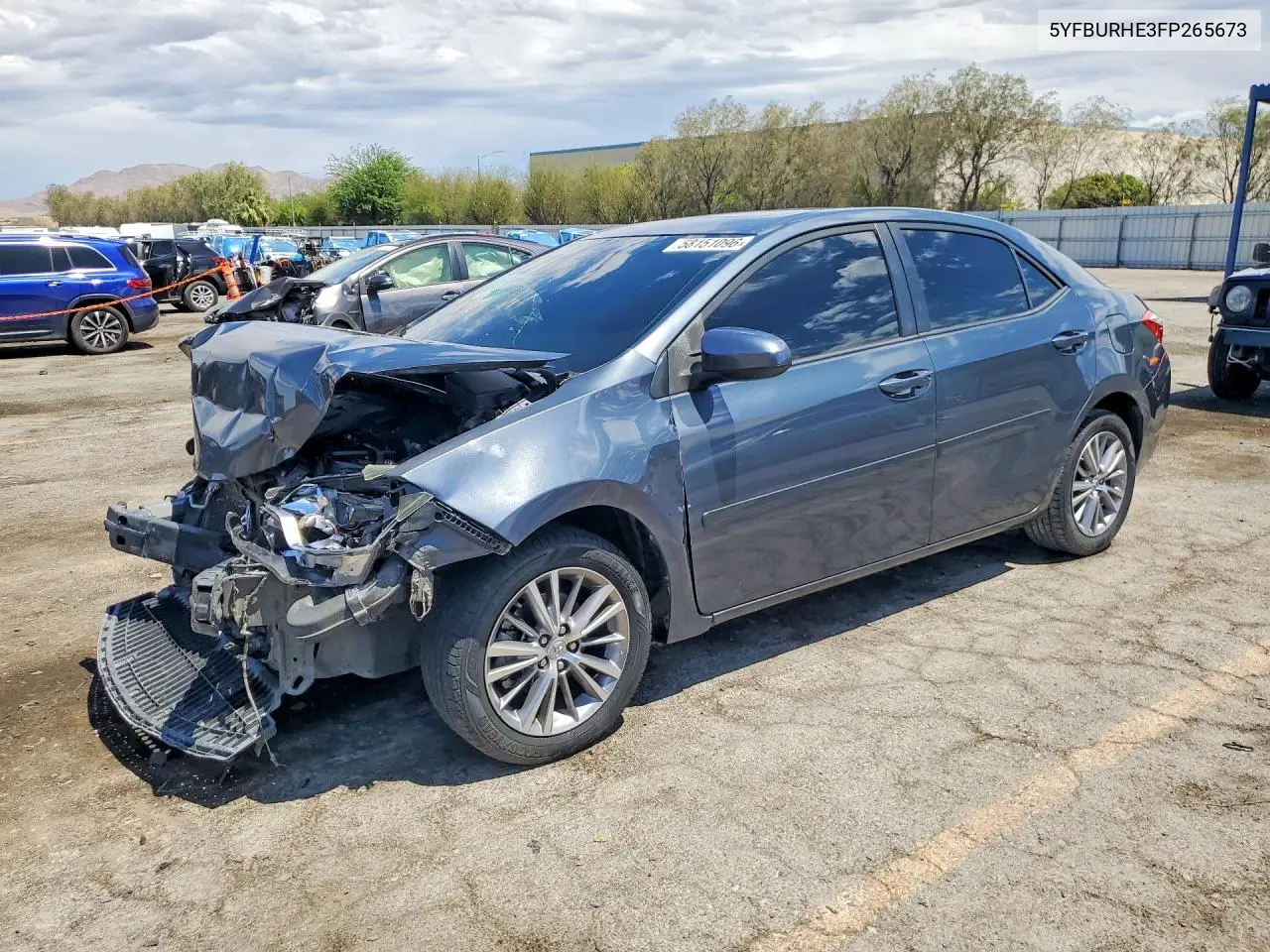 2015 Toyota Corolla Le Plus VIN: 5YFBURHE3FP265673 Lot: 58151096