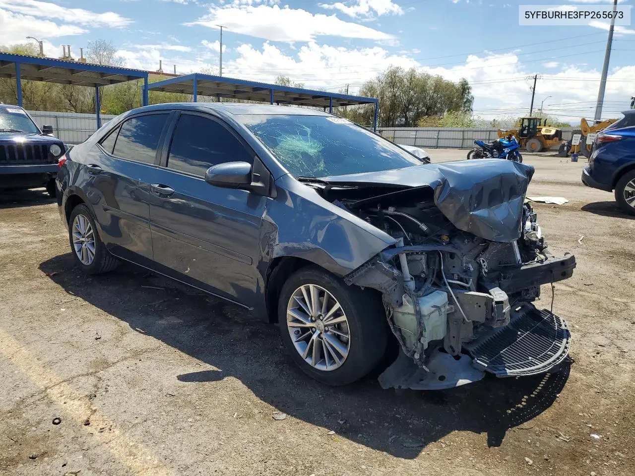 2015 Toyota Corolla Le Plus VIN: 5YFBURHE3FP265673 Lot: 58151096