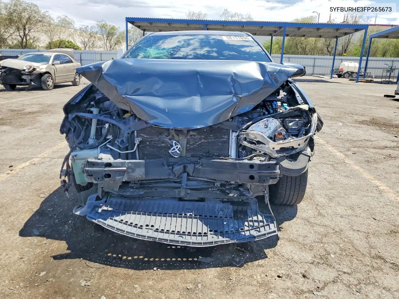 2015 Toyota Corolla Le Plus VIN: 5YFBURHE3FP265673 Lot: 58151096