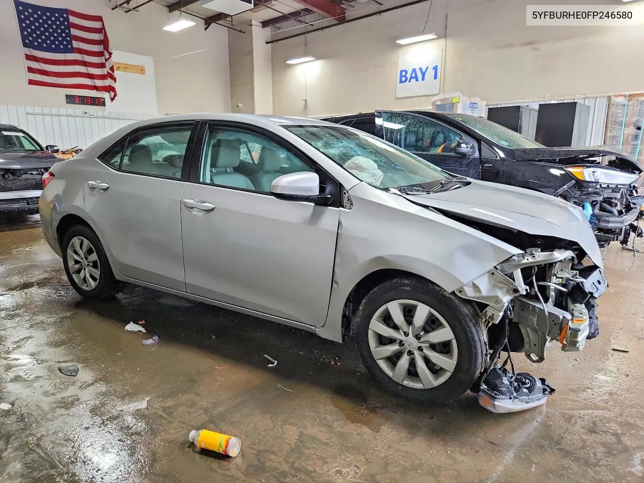 2015 Toyota Corolla Le VIN: 5YFBURHE0FP246580 Lot: 58278306