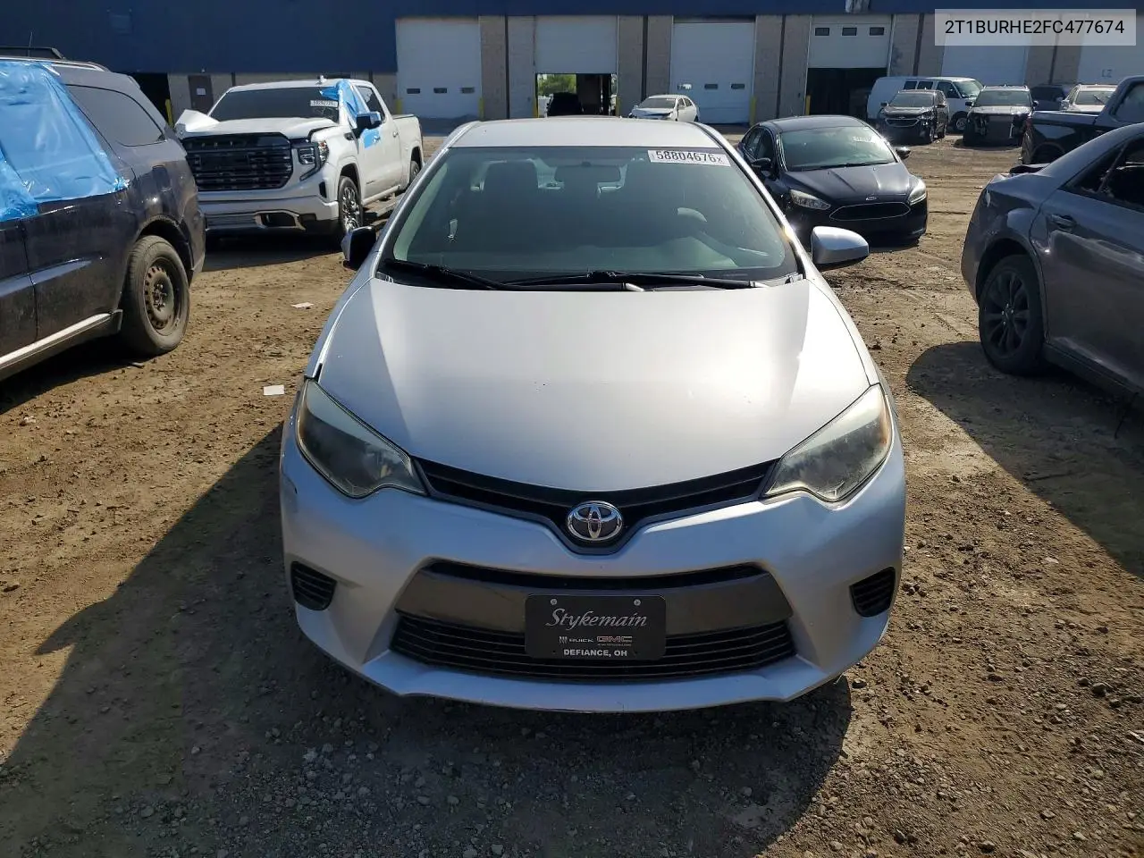 2015 Toyota Corolla Le VIN: 2T1BURHE2FC477674 Lot: 58804676