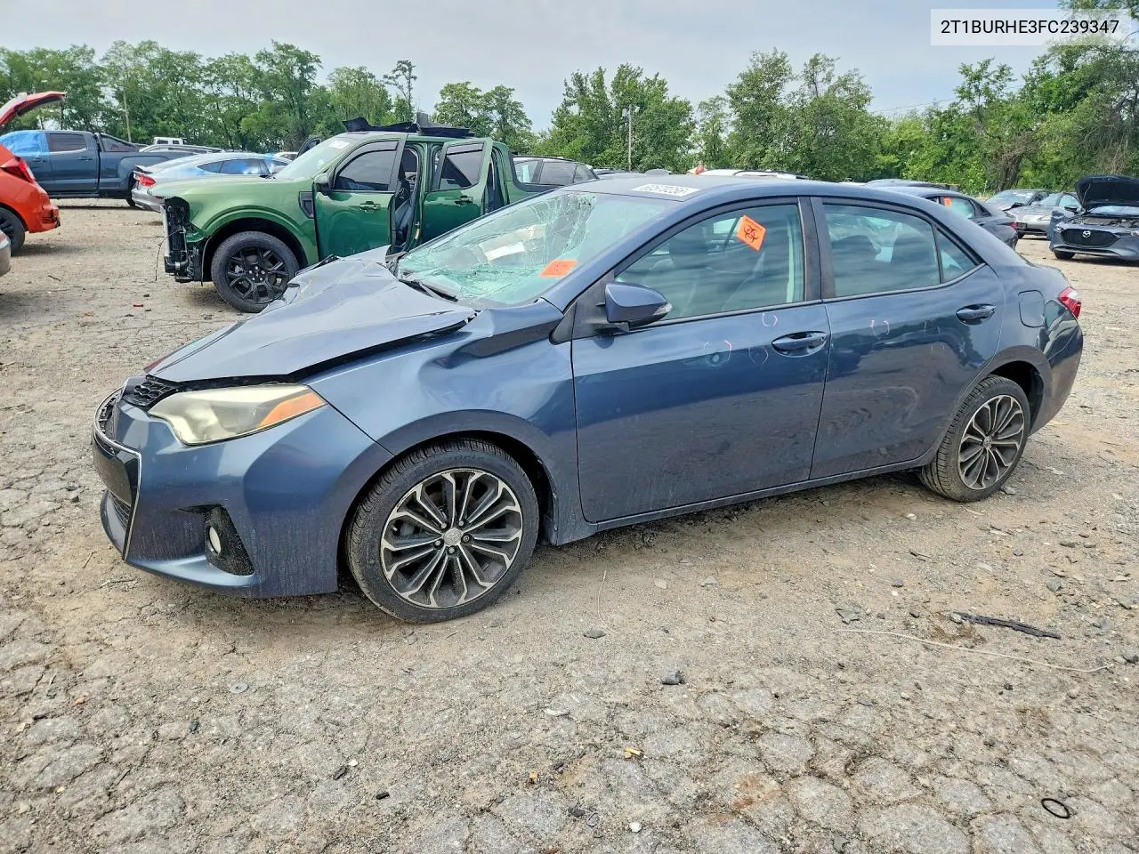 2015 Toyota Corolla S Plus VIN: 2T1BURHE3FC239347 Lot: 60570256