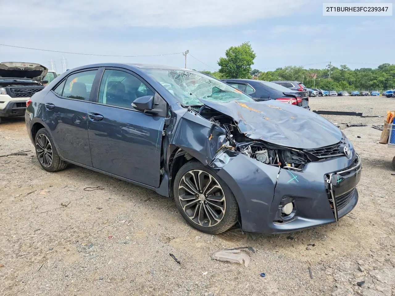2015 Toyota Corolla S Plus VIN: 2T1BURHE3FC239347 Lot: 60570256