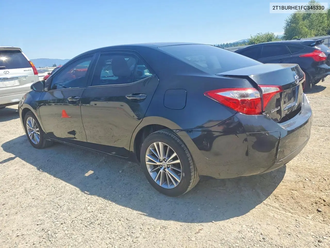 2015 Toyota Corolla Le Plus VIN: 2T1BURHE1FC345330 Lot: 60987896