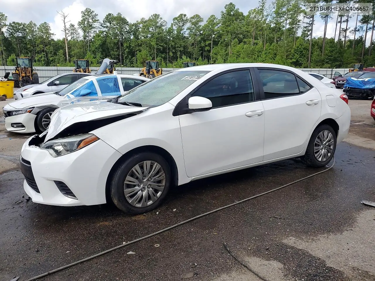 2015 Toyota Corolla Le VIN: 2T1BURHEXFC406657 Lot: 61101786