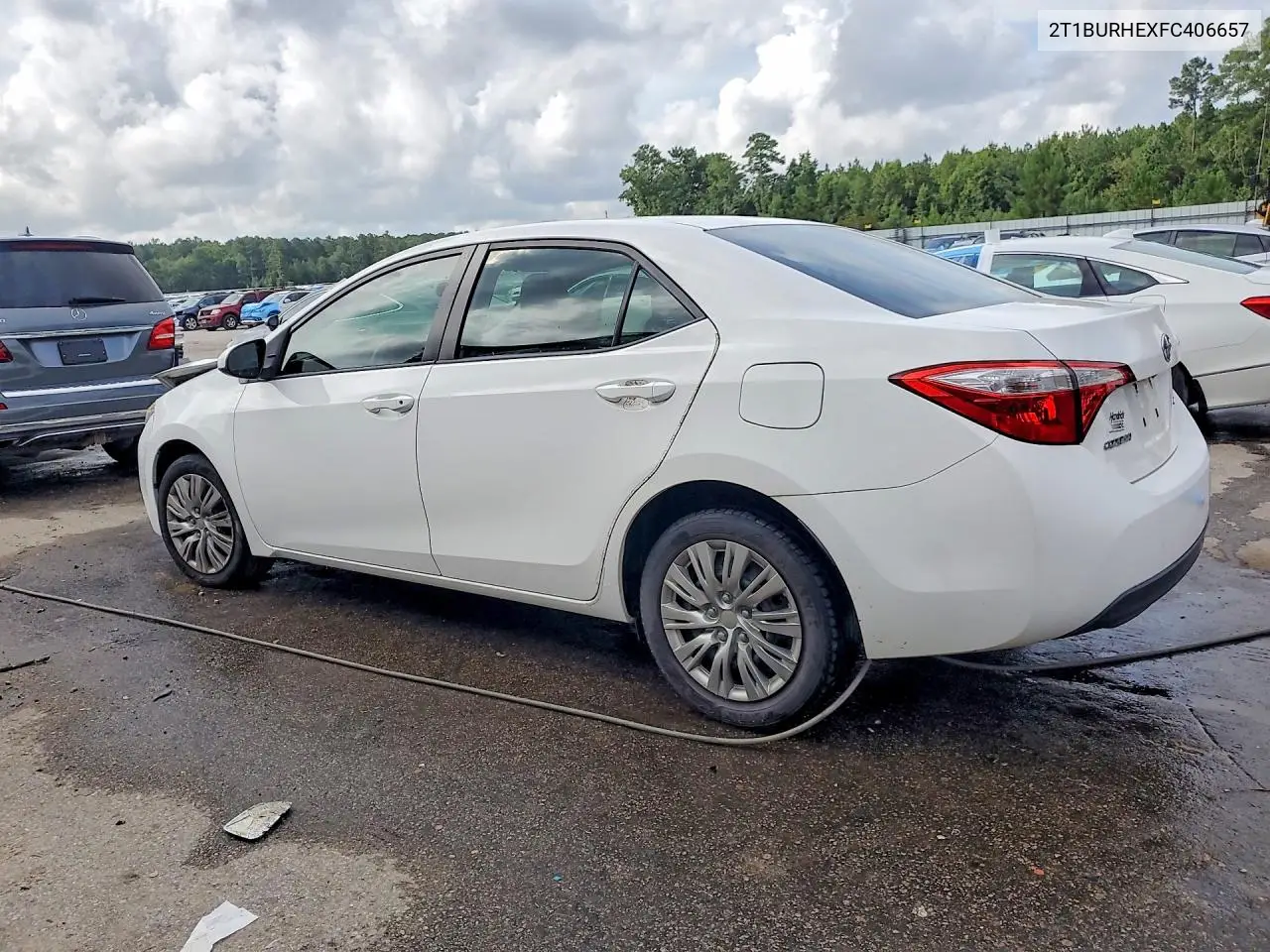 2015 Toyota Corolla Le VIN: 2T1BURHEXFC406657 Lot: 61101786