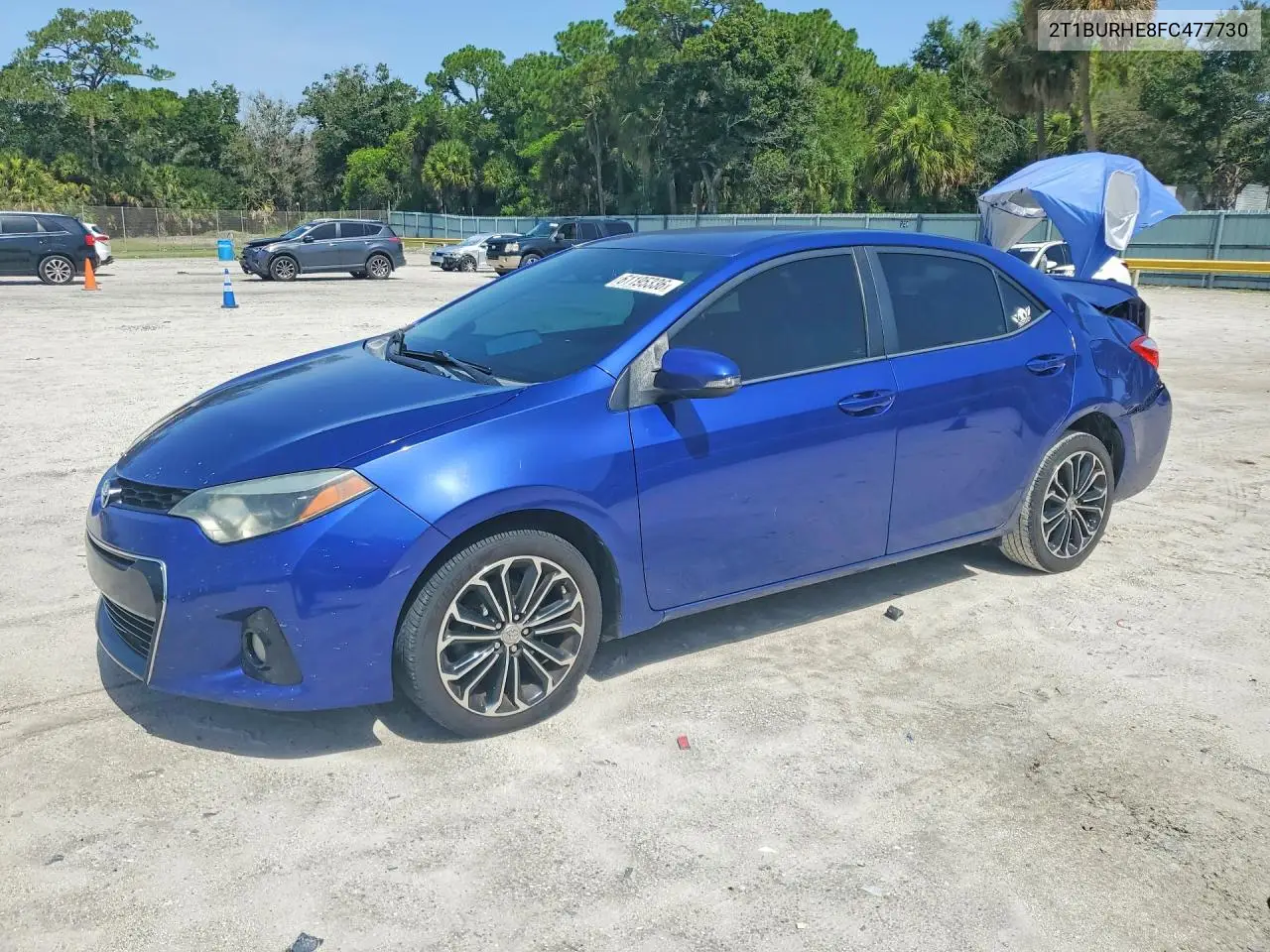 2015 Toyota Corolla S Plus VIN: 2T1BURHE8FC477730 Lot: 61195336