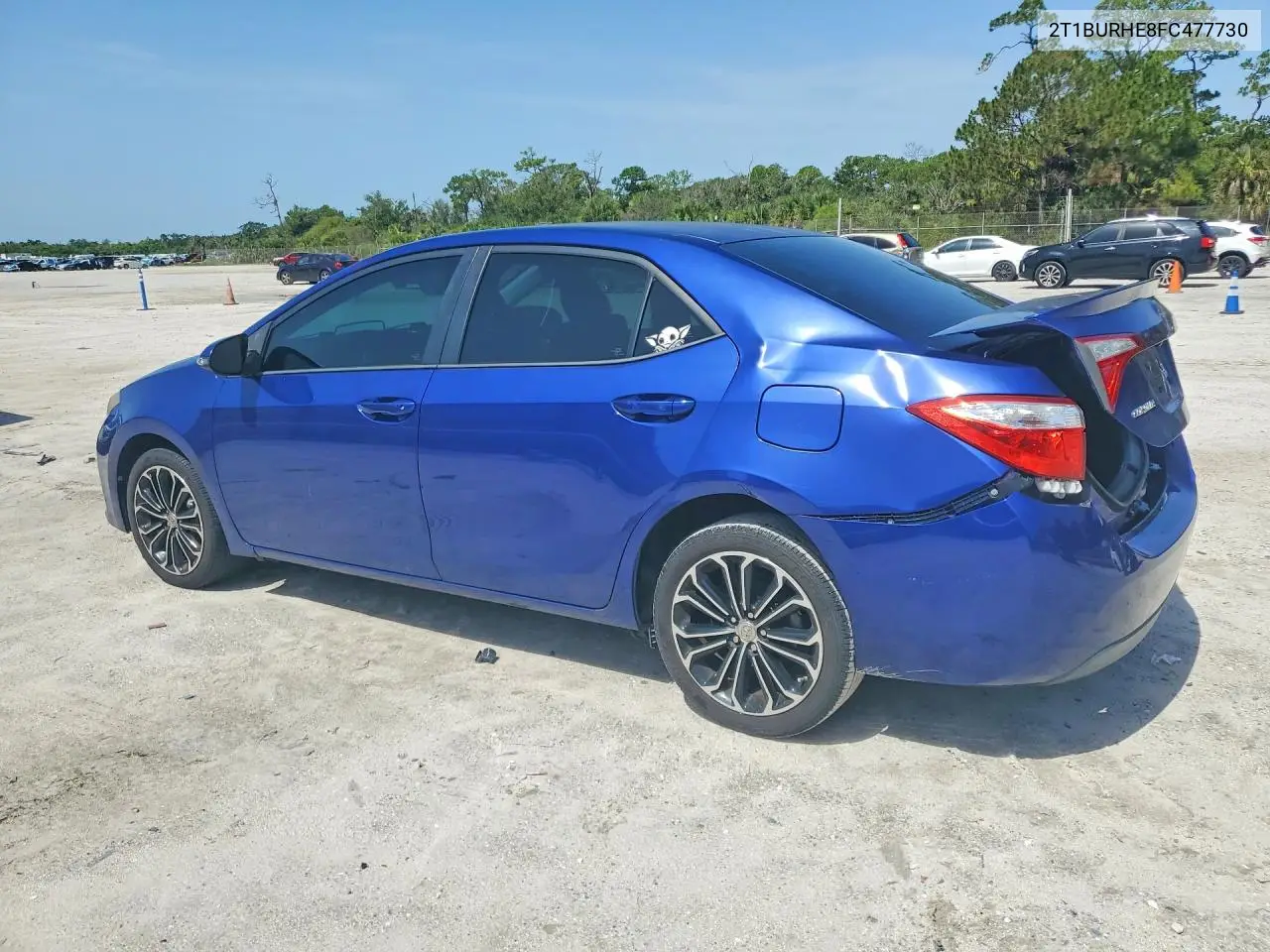 2015 Toyota Corolla S Plus VIN: 2T1BURHE8FC477730 Lot: 61195336