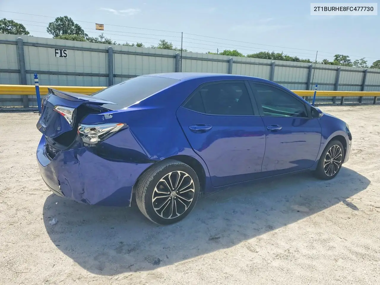 2015 Toyota Corolla S Plus VIN: 2T1BURHE8FC477730 Lot: 61195336