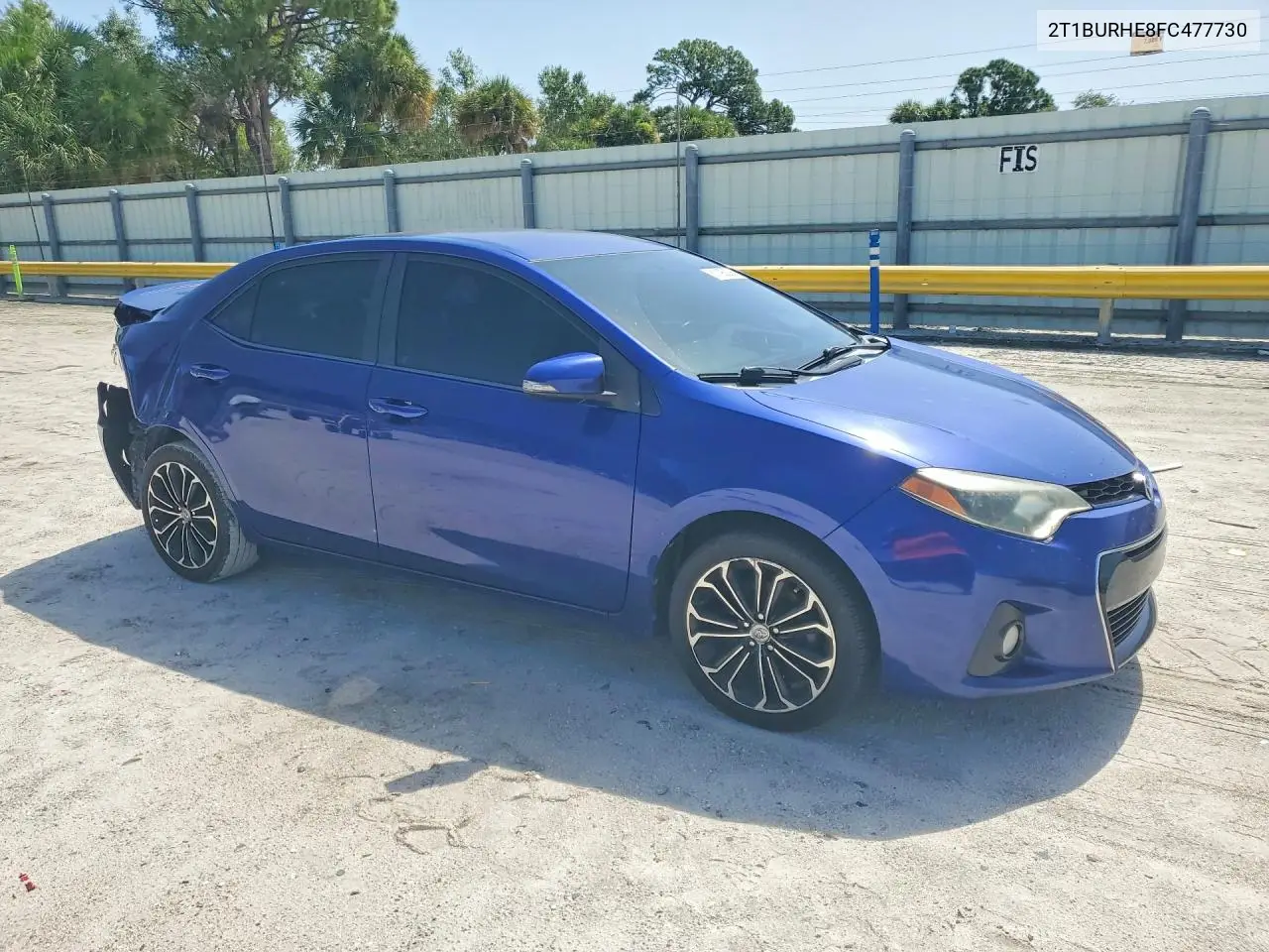 2015 Toyota Corolla S Plus VIN: 2T1BURHE8FC477730 Lot: 61195336