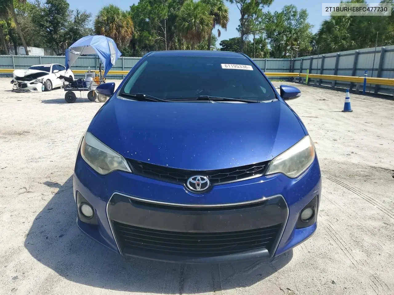 2015 Toyota Corolla S Plus VIN: 2T1BURHE8FC477730 Lot: 61195336