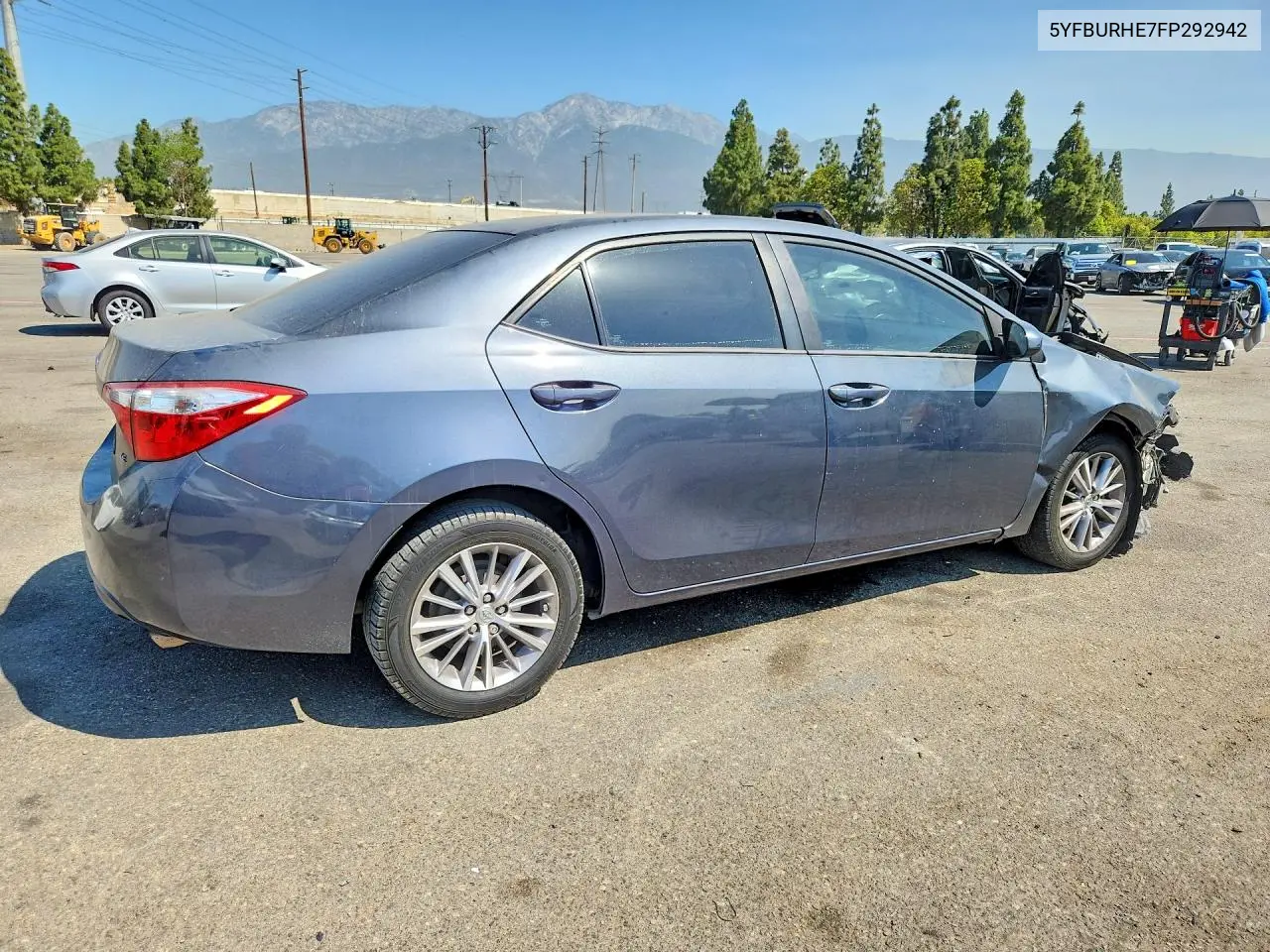 2015 Toyota Corolla Le Plus VIN: 5YFBURHE7FP292942 Lot: 61427756
