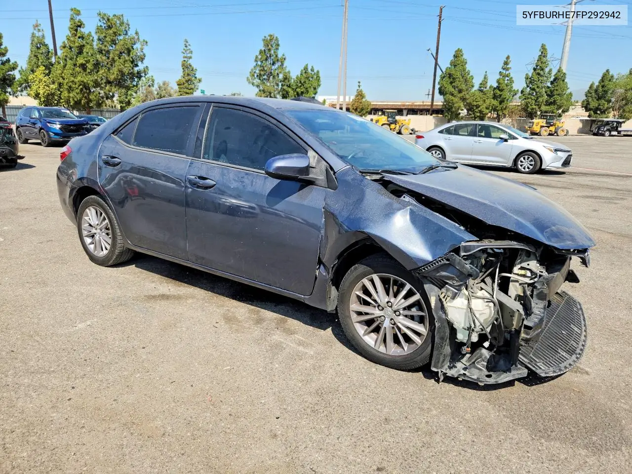 2015 Toyota Corolla Le Plus VIN: 5YFBURHE7FP292942 Lot: 61427756
