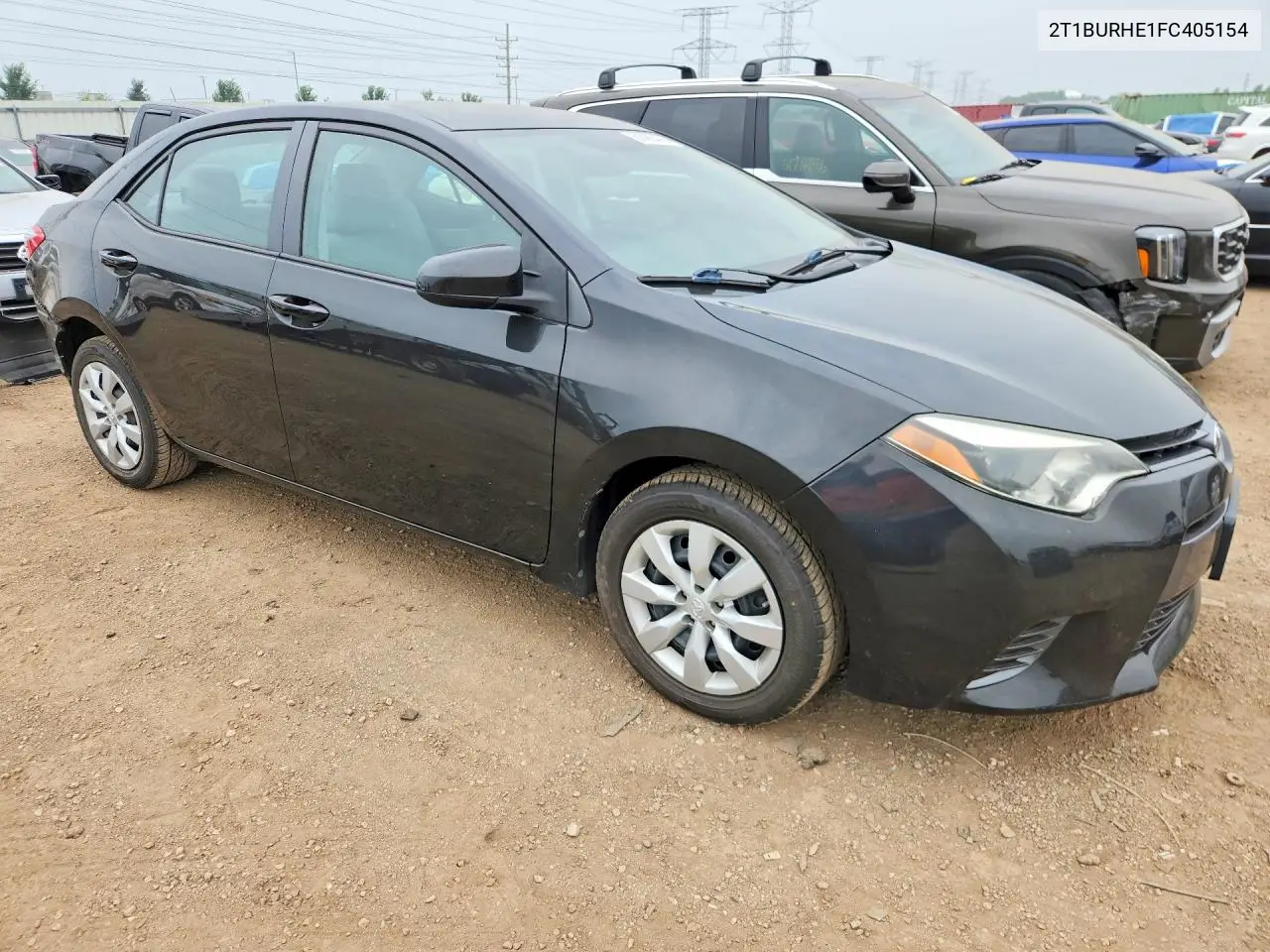 2015 Toyota Corolla Le VIN: 2T1BURHE1FC405154 Lot: 61486476