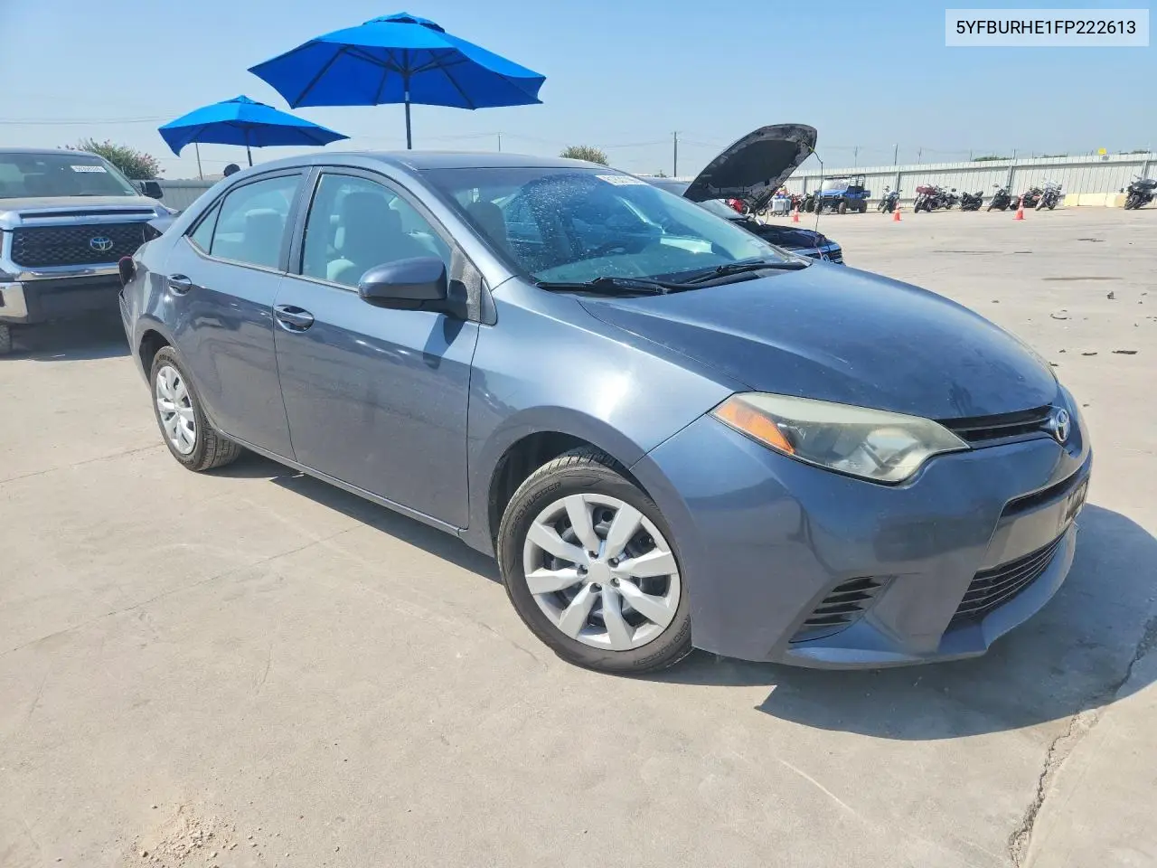 2015 Toyota Corolla Le VIN: 5YFBURHE1FP222613 Lot: 61631196