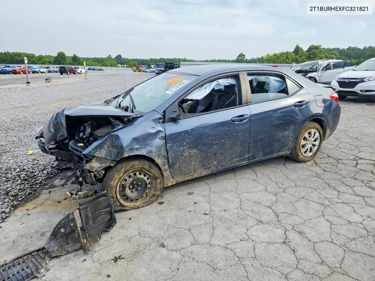 2015 Toyota Corolla L VIN: 2T1BURHEXFC321821 Lot: 61754496