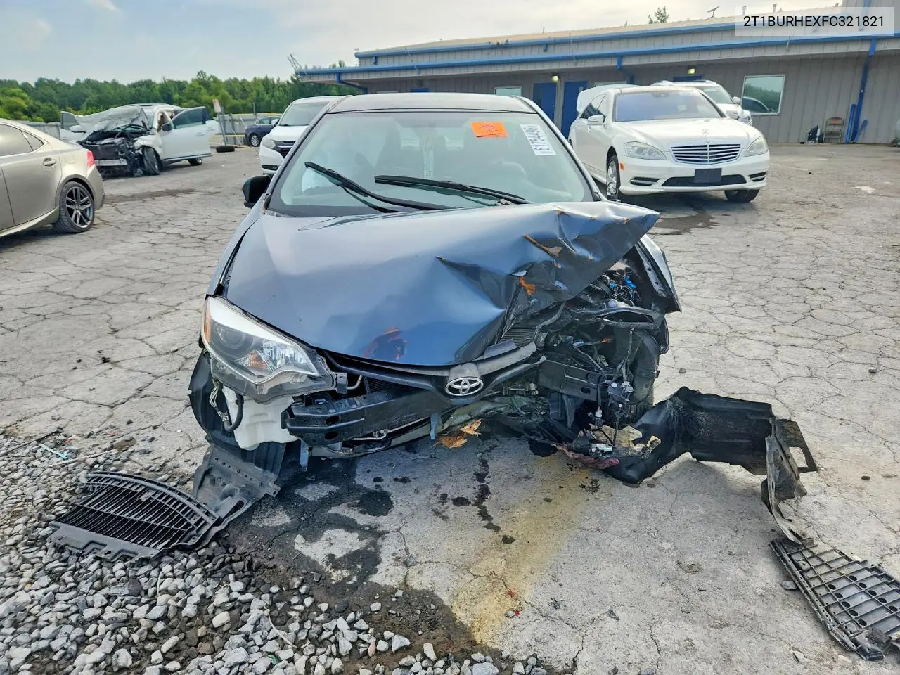 2015 Toyota Corolla L VIN: 2T1BURHEXFC321821 Lot: 61754496
