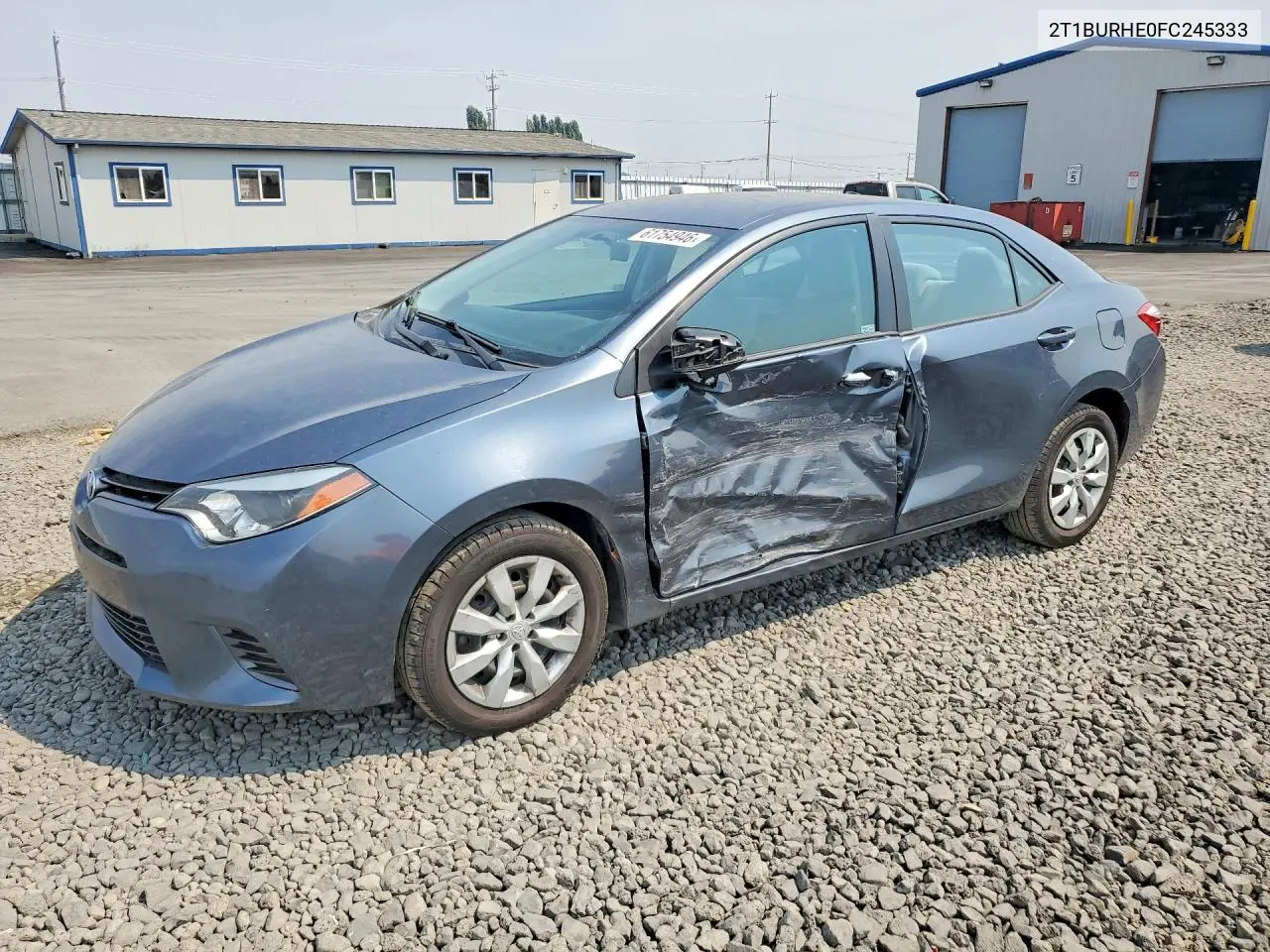 2015 Toyota Corolla Le VIN: 2T1BURHE0FC245333 Lot: 61754946