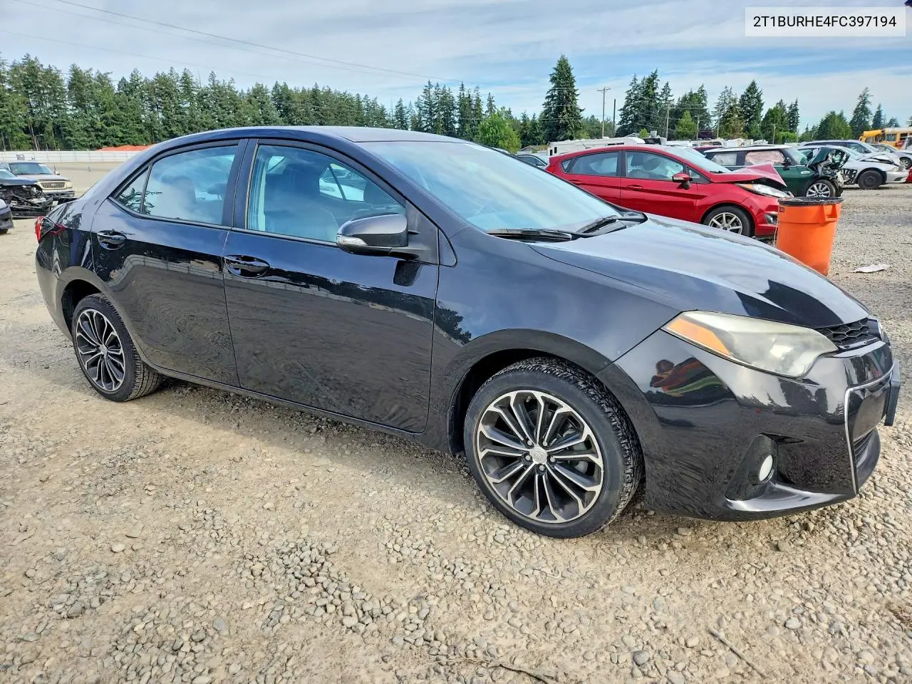 2015 Toyota Corolla S Plus VIN: 2T1BURHE4FC397194 Lot: 61846726