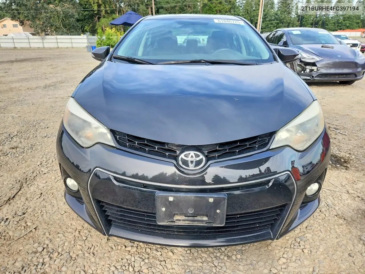 2015 Toyota Corolla S Plus VIN: 2T1BURHE4FC397194 Lot: 61846726