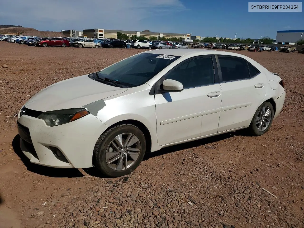 2015 Toyota Corolla Le Eco Plus VIN: 5YFBPRHE9FP234354 Lot: 61924546