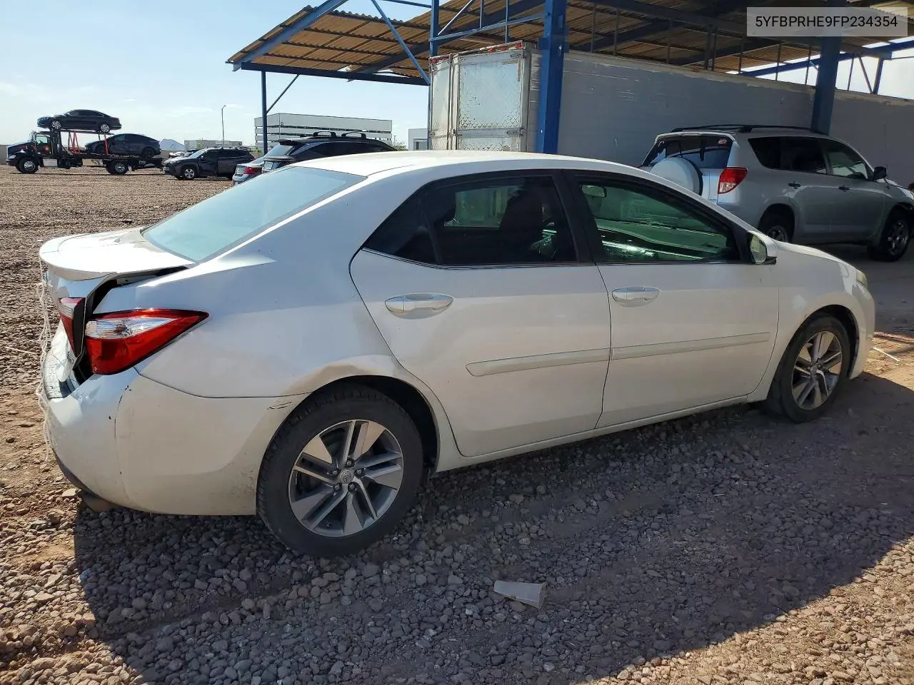 2015 Toyota Corolla Le Eco Plus VIN: 5YFBPRHE9FP234354 Lot: 61924546