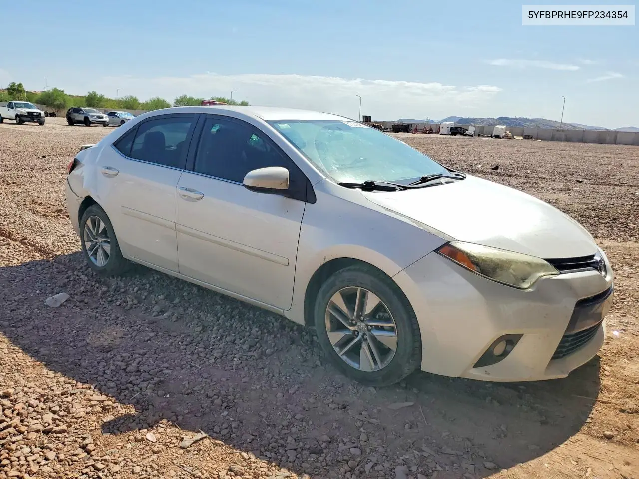 2015 Toyota Corolla Le Eco Plus VIN: 5YFBPRHE9FP234354 Lot: 61924546
