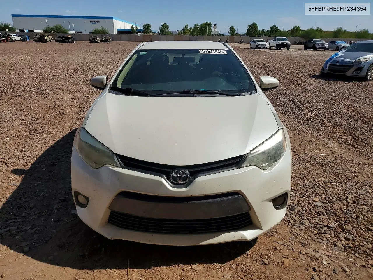 2015 Toyota Corolla Le Eco Plus VIN: 5YFBPRHE9FP234354 Lot: 61924546