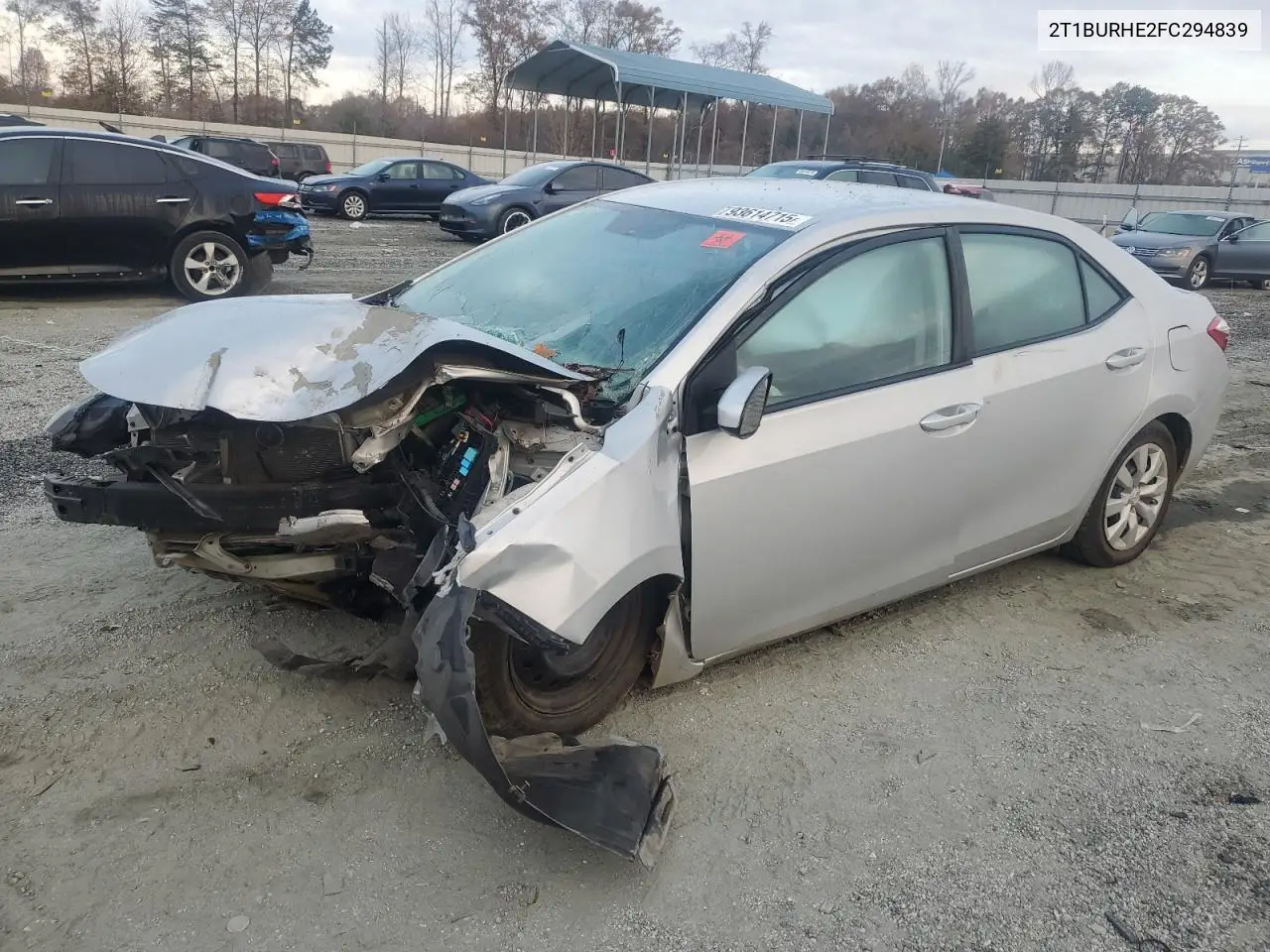 2T1BURHE2FC294839 2015 Toyota Corolla L