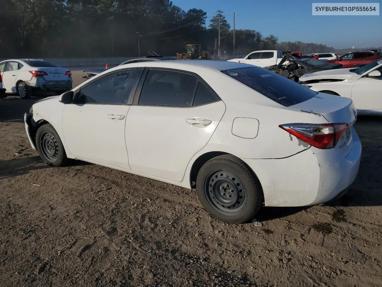 5YFBURHE1GP555654 2016 Toyota Corolla L