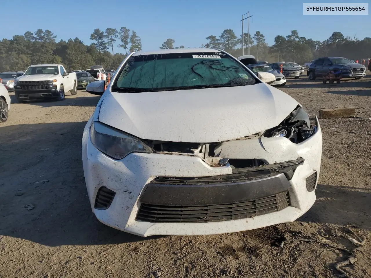 5YFBURHE1GP555654 2016 Toyota Corolla L