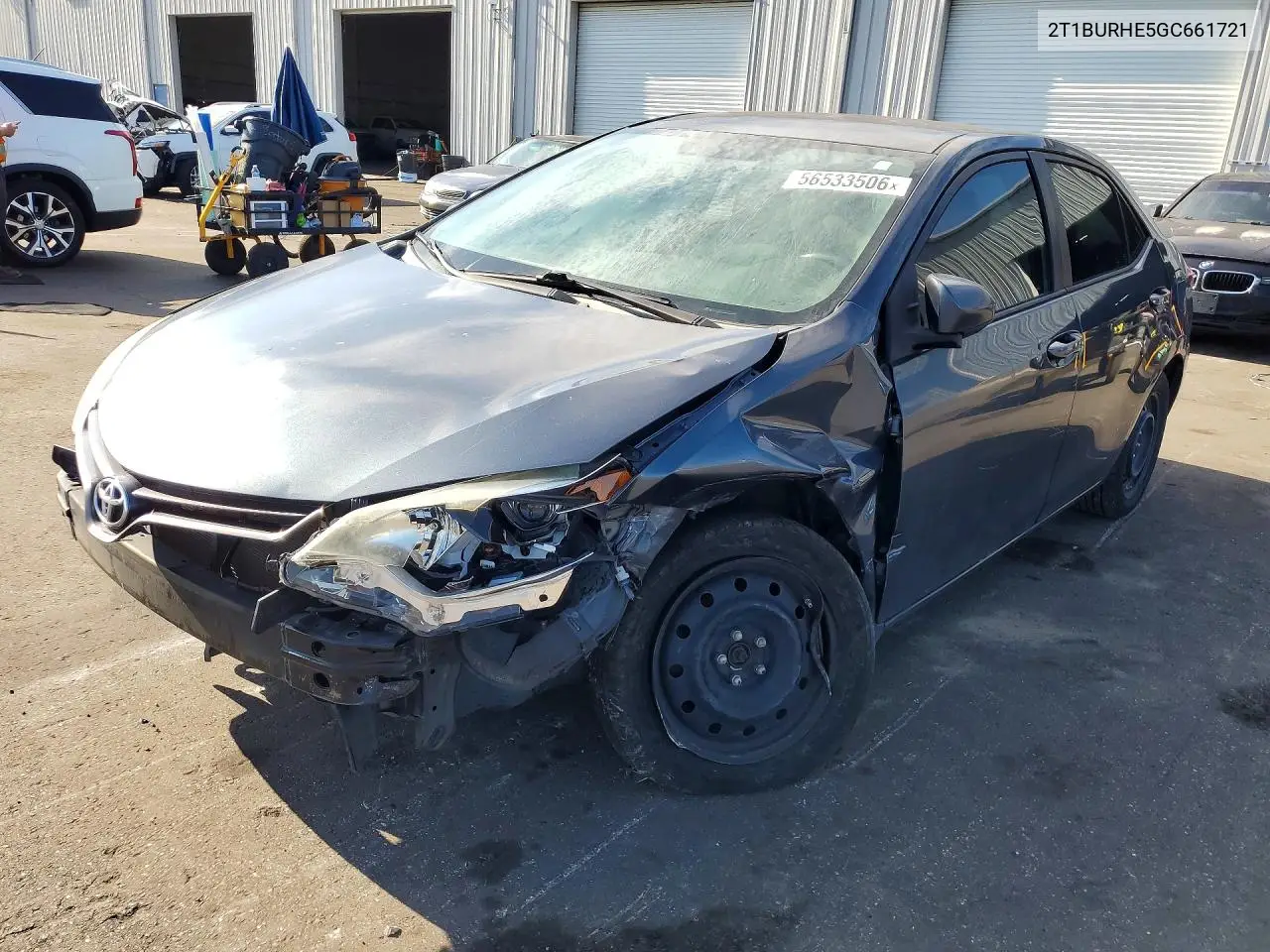 2016 Toyota Corolla Le VIN: 2T1BURHE5GC661721 Lot: 56533506