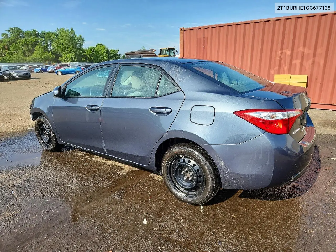 2016 Toyota Corolla Le VIN: 2T1BURHE1GC677138 Lot: 56816316