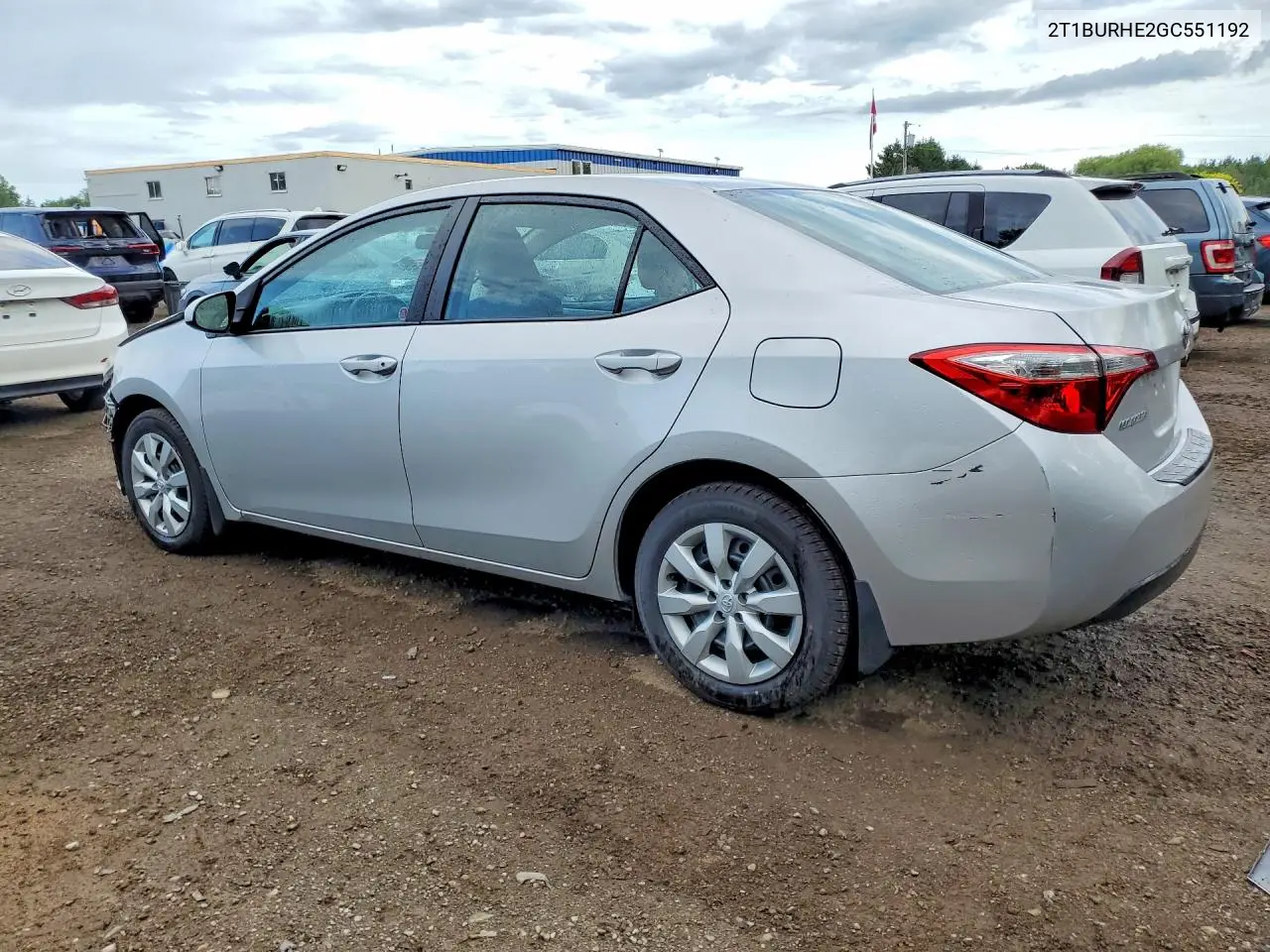 2016 Toyota Corolla L VIN: 2T1BURHE2GC551192 Lot: 57083906