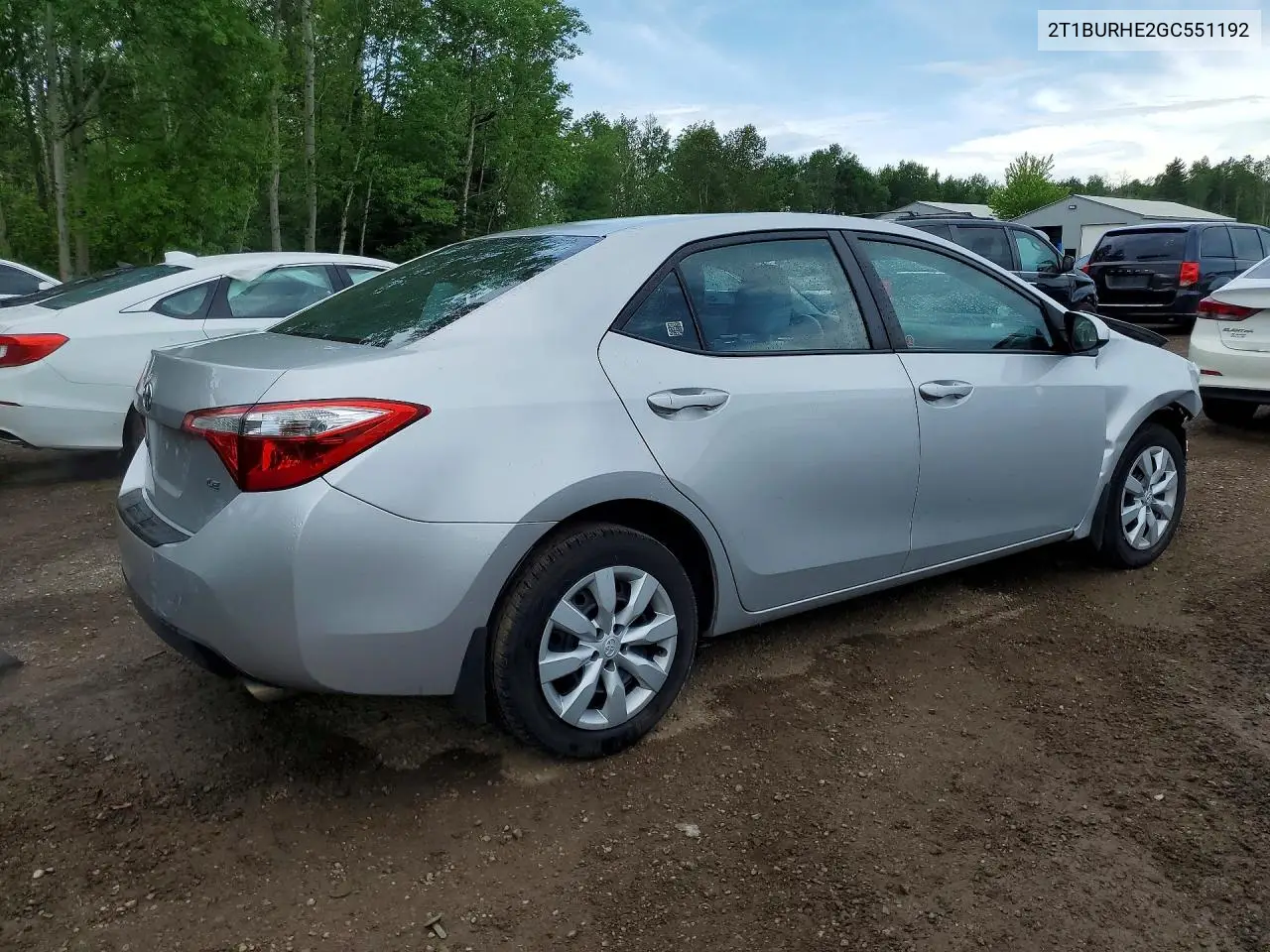 2016 Toyota Corolla L VIN: 2T1BURHE2GC551192 Lot: 57083906