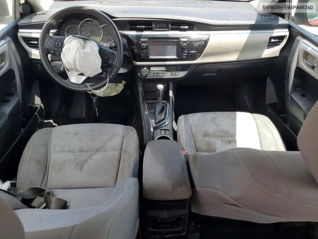 2016 Toyota Corolla Le VIN: 5YFBURHE9GP449260 Lot: 58402366