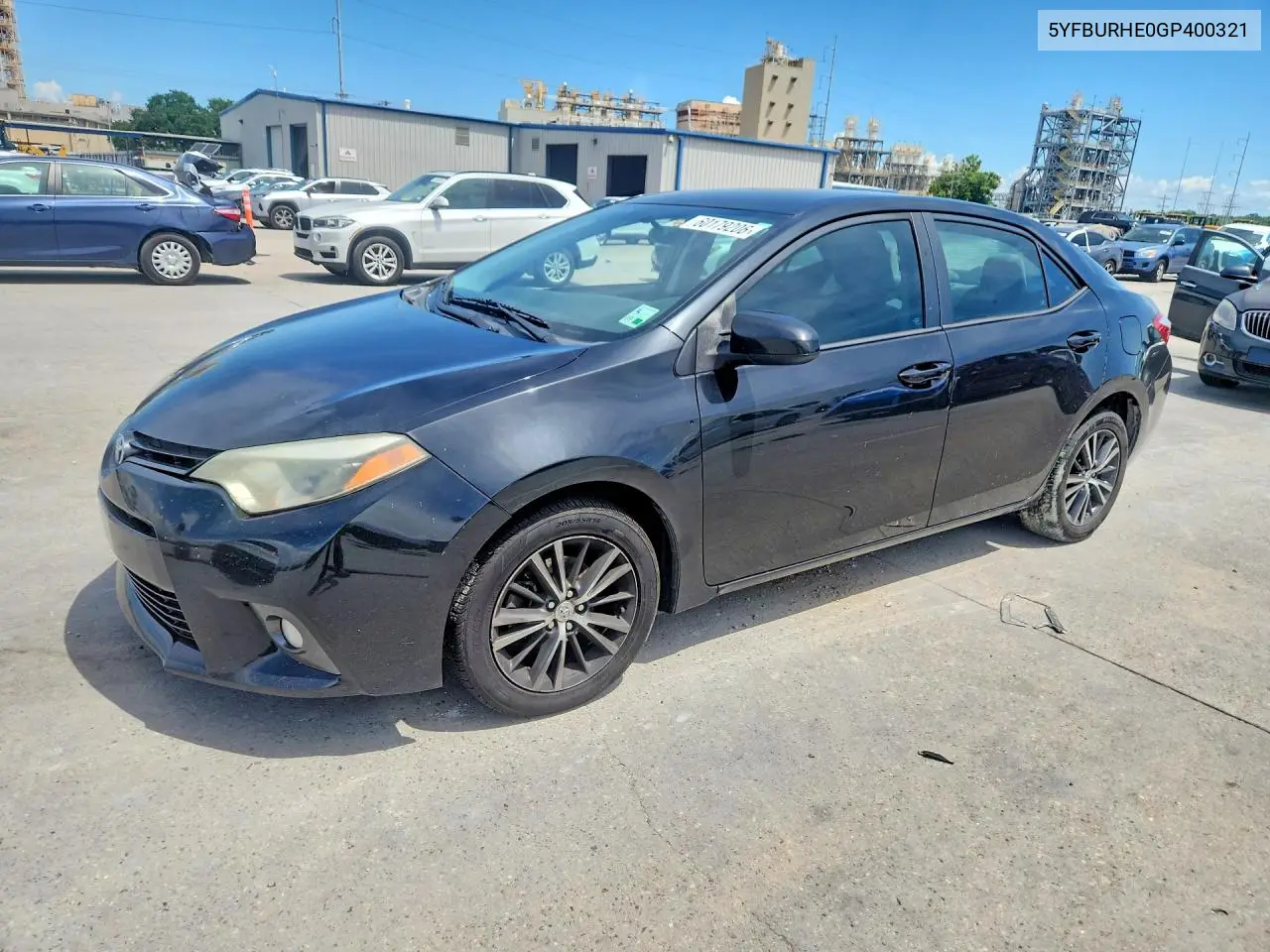 2016 Toyota Corolla Le Plus VIN: 5YFBURHE0GP400321 Lot: 60179206