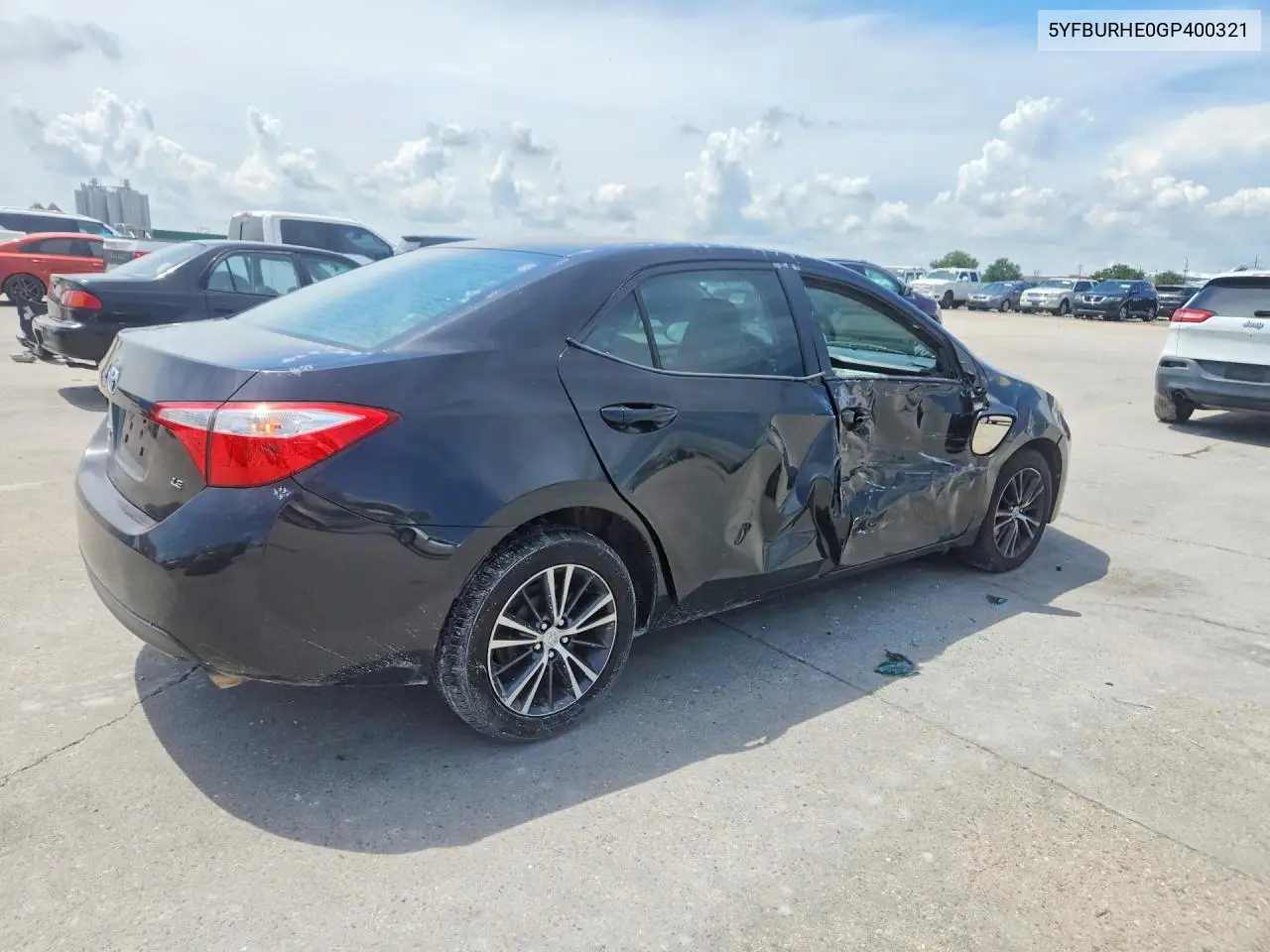 2016 Toyota Corolla Le Plus VIN: 5YFBURHE0GP400321 Lot: 60179206